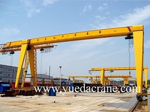 MH model box frame single beam gantry crane with monorail electric hoist