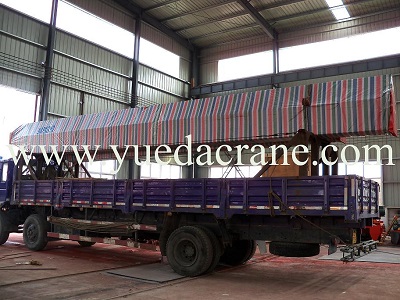 single beam overhead travelling crane to Bolivia