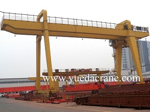 MG model heavy duty double beam gantry crane