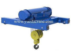Wire rope type double rail electric hoist