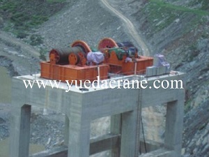 QPQ model single drum and double drum electric winch for water gate