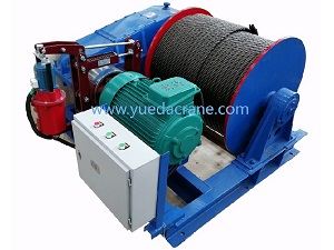 JM model low speed wire rope electric winch