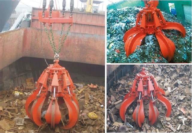 electric hydraulic grab bucket